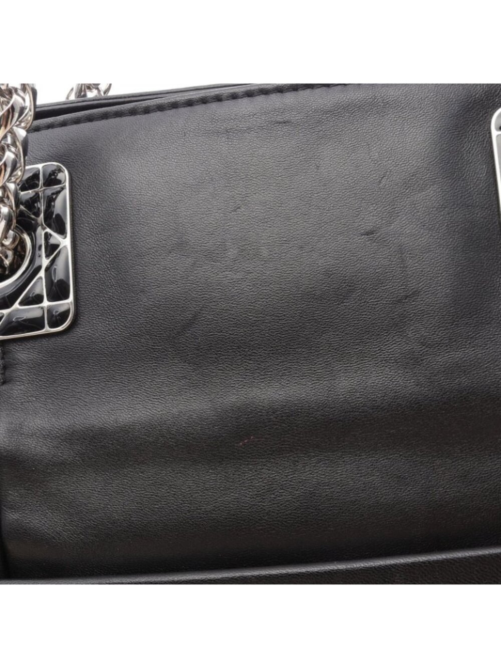 Dior Dio Tote Black Leather Granville Che - Picture 6 of 13